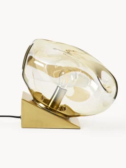 Lámpara de mesa pequeña de vidrio Amora