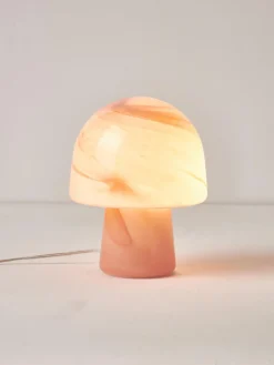 Lámpara de mesa pequeña efecto mármol Talia