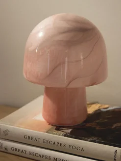 Lámpara de mesa pequeña efecto mármol Talia