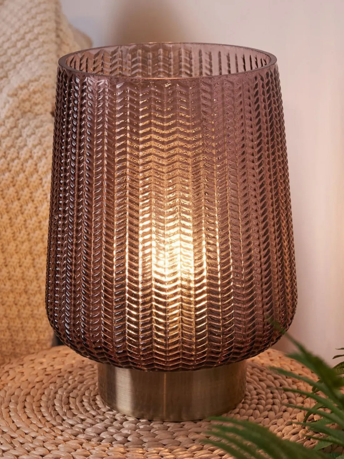 Lámpara de mesa pequeña LED Pretty Glamour, con temporizador, portátil