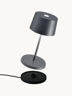 Lámpara de mesa pequeña LED regulable Olivia Pro, portátil