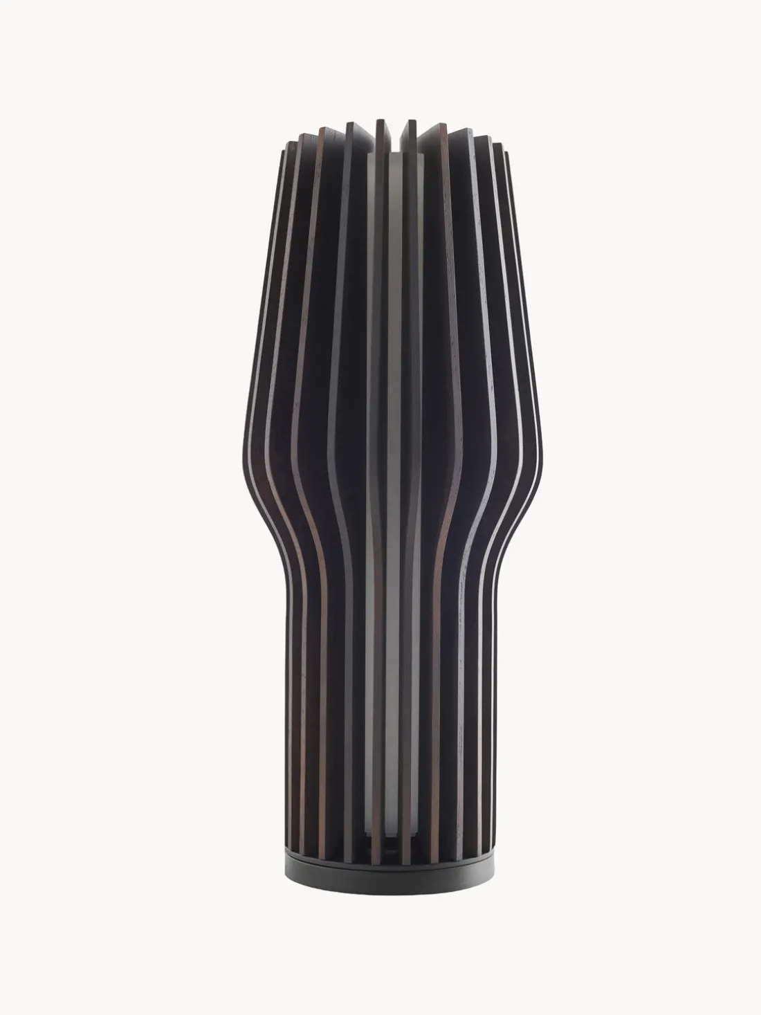 Lámpara de mesa pequeña LED regulable Radiant, portátil