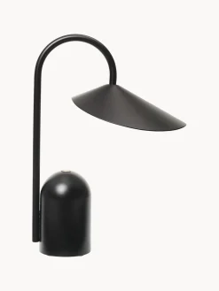 Lámpara de mesa pequeña LED regulable Arum, portátil