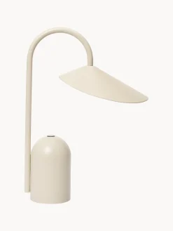 Lámpara de mesa pequeña LED regulable Arum, portátil