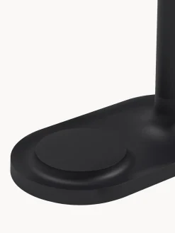 Lámpara de mesa pequeña regulable LED Emendo, con estación de carga