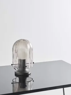 Lámpara de mesa pequeña soplada artesanalmente Sena