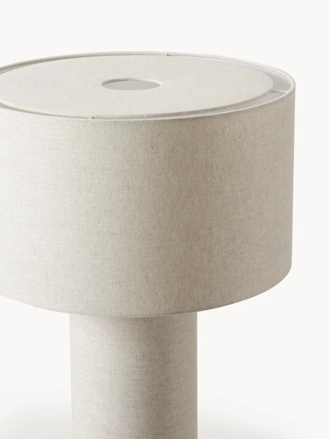 Lámpara de pie de lino Ron