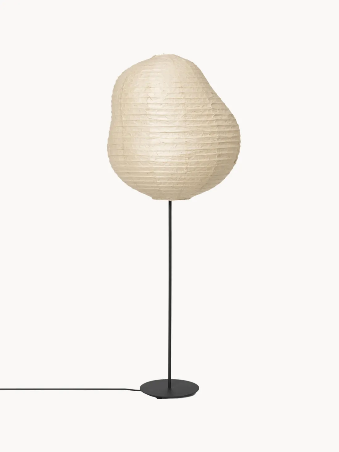 Lámpara de pie de papel washi Kurbis