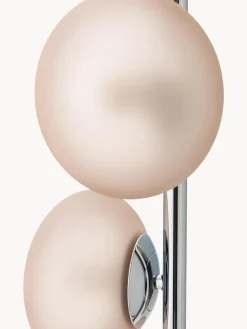 Lámpara de pie de vidrio opalino Rosia