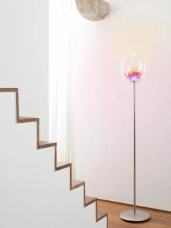 Lámpara de pie grande LED soplada regulable Stellar Nebula