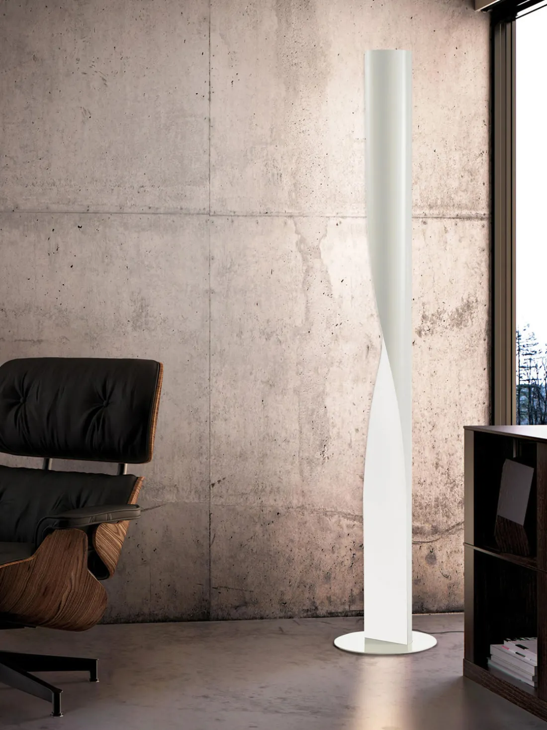 Lámpara de pie grande regulable Evita