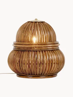 Lámpara de pie pequeña de ratán Bohemian