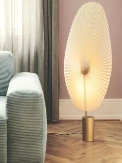 Lámpara de pie pequeña LED regulable Liris