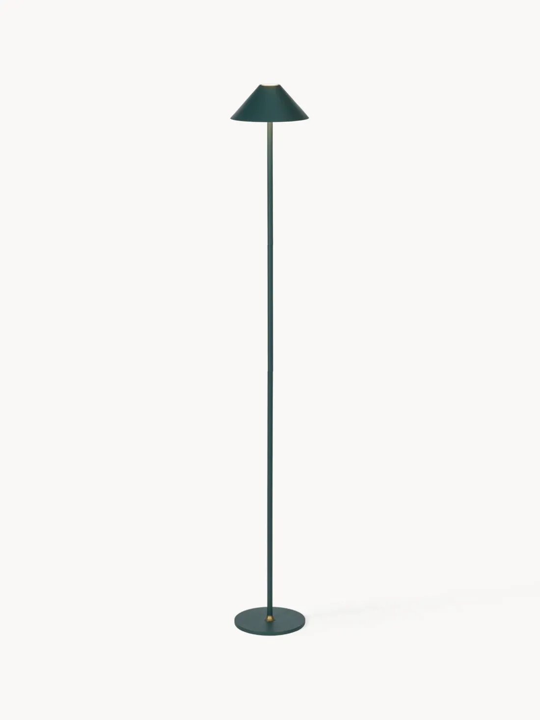 Lámpara de pie pequeña LED regulable Hygge, portátil