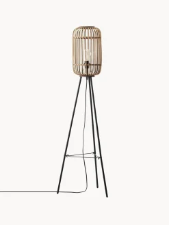 Lámpara de pie tripode boho pequeña Woodrow