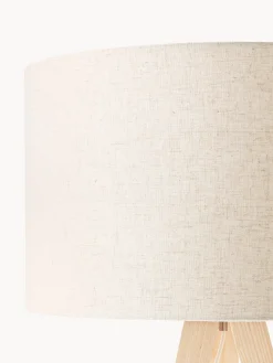 Lámpara de pie trípode de madera maciza Jake