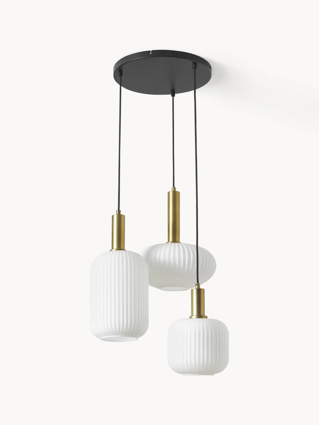 Lámpara de techo cluster de vidrio opalino Candela