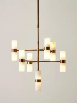 Lámpara de techo de alabastro Isaac