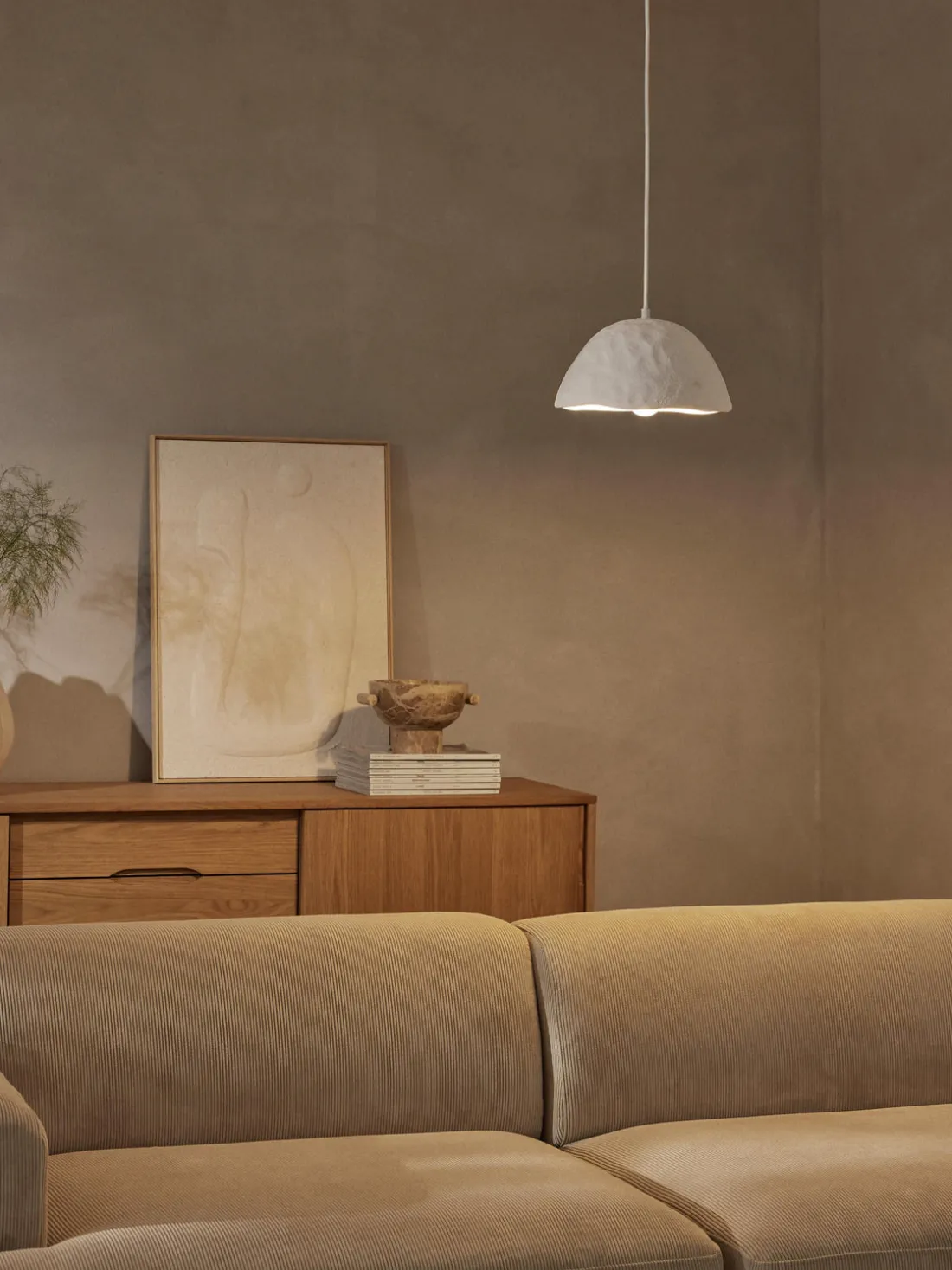 Lámpara de techo de hormigón Selin