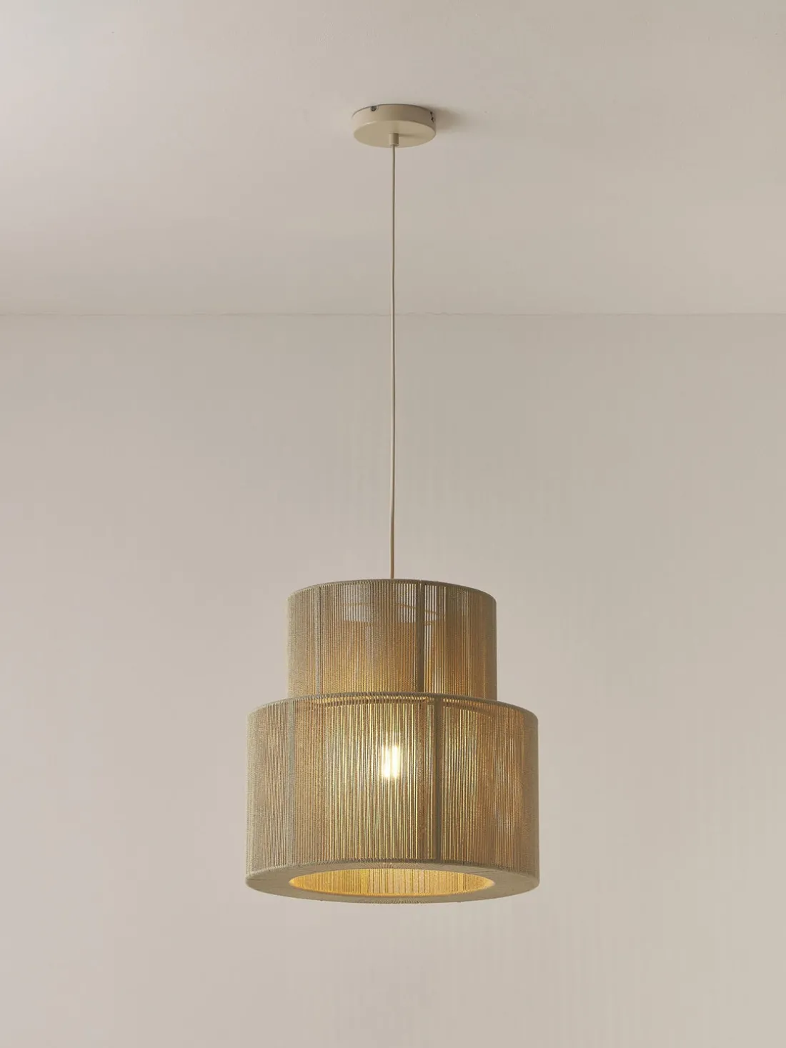 Lámpara de techo de lino Lace