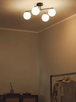 Lámpara de techo de vidrio opalino Atlanta