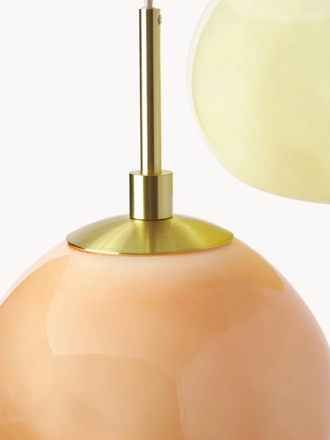 Lámpara de techo de vidrio opalino Josie