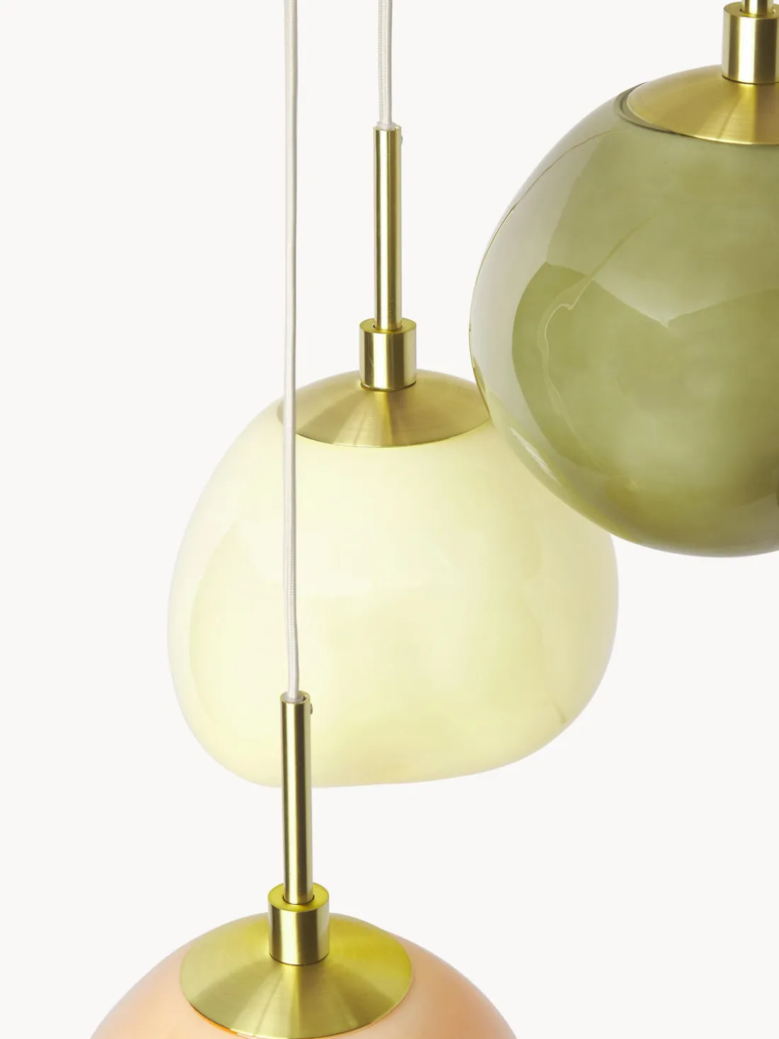 Lámpara de techo de vidrio opalino Josie