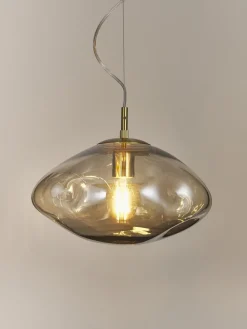 Lámpara de techo de vidrio Amora