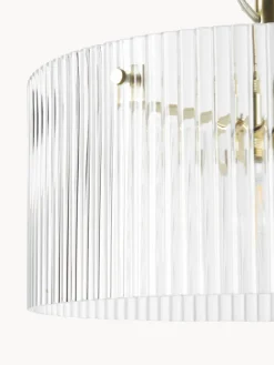 Lámpara de techo de vidrio acanalado Emmi