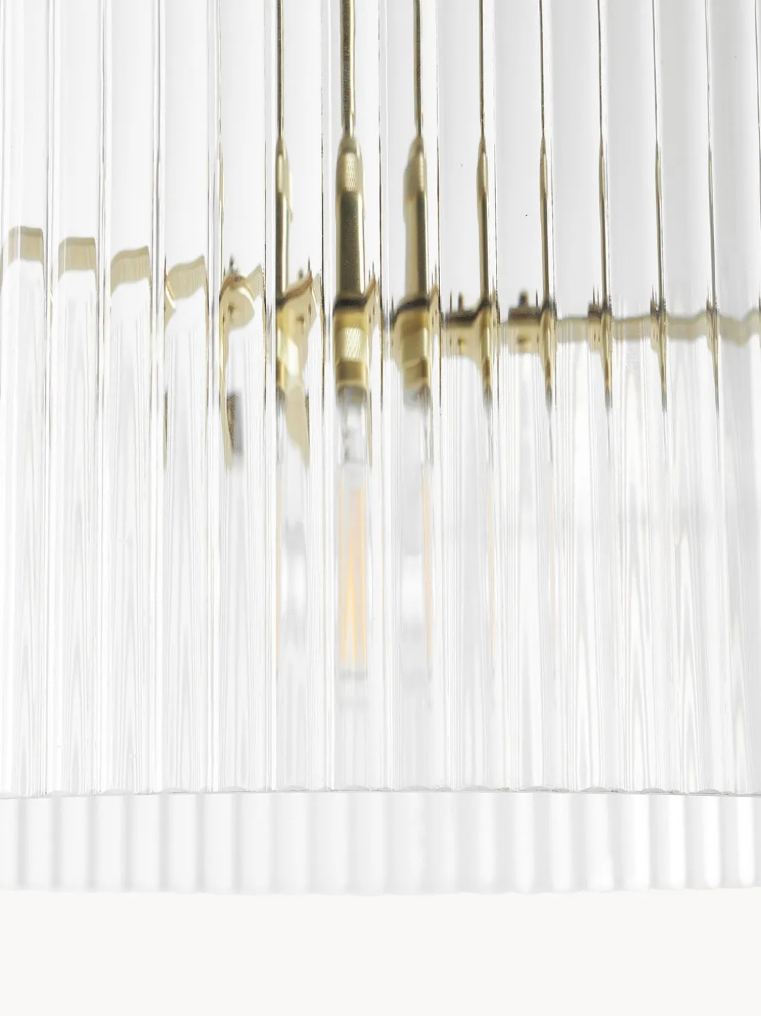 Lámpara de techo de vidrio acanalado Emmi