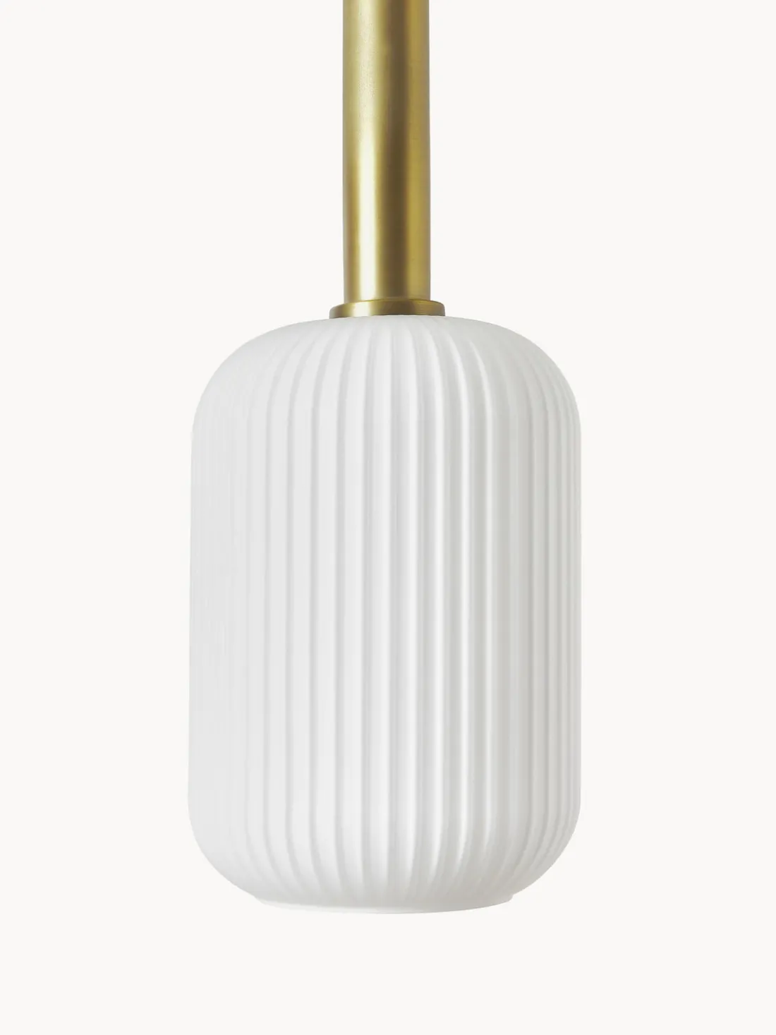 Lámpara de techo de vidrio opalino Candela