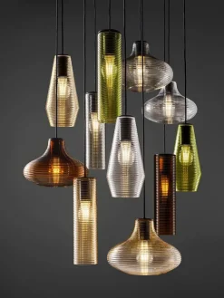 Lámpara de techo de vidrio soplado Olivia