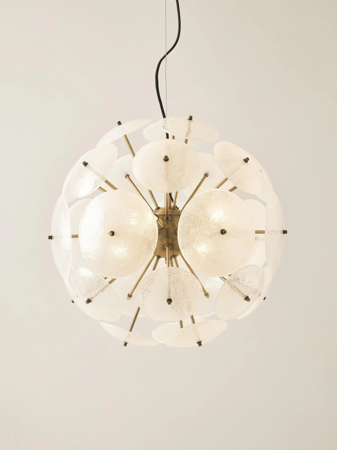 Lámpara de techo de vidrio Mireille