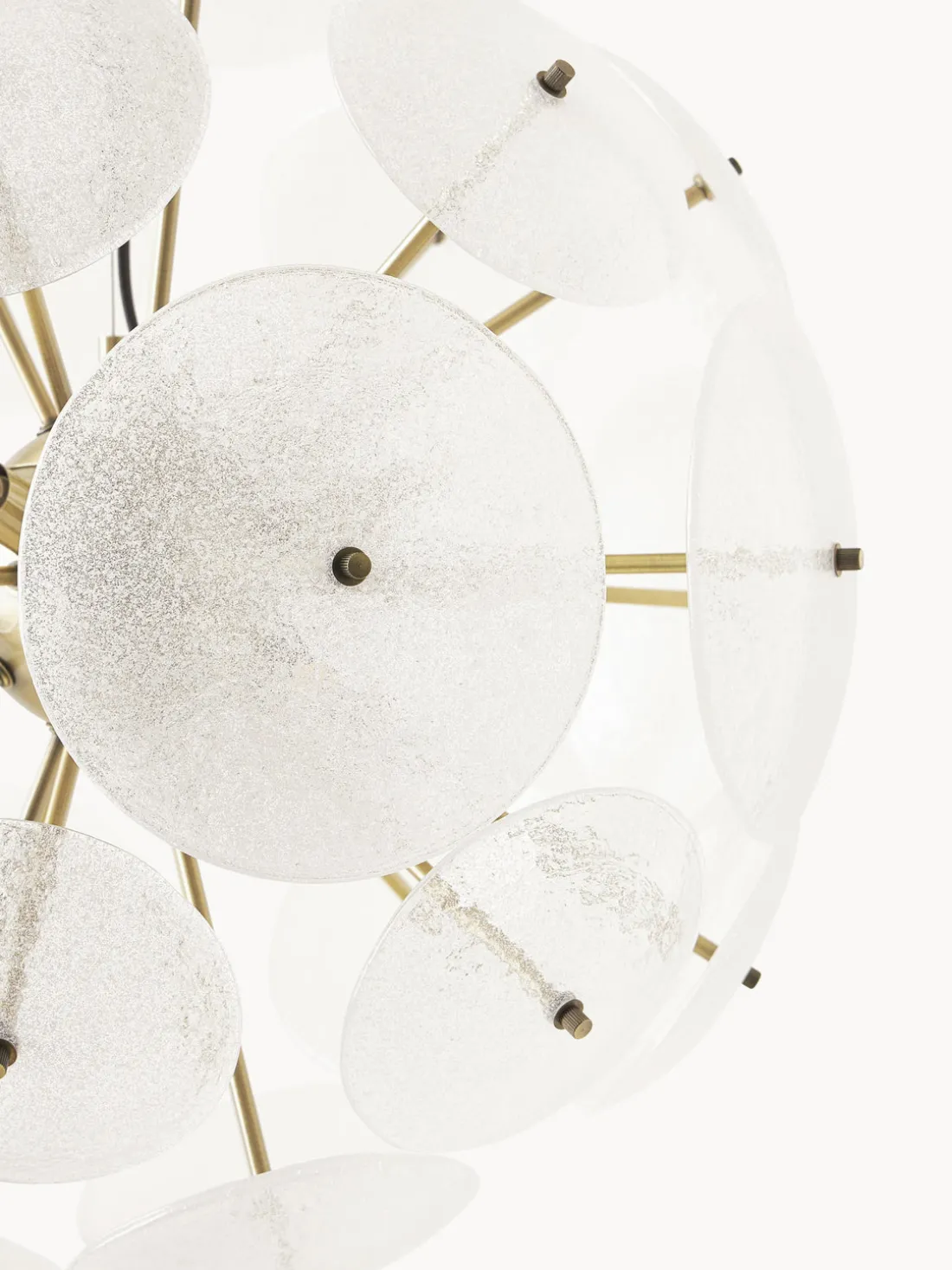 Lámpara de techo de vidrio Mireille