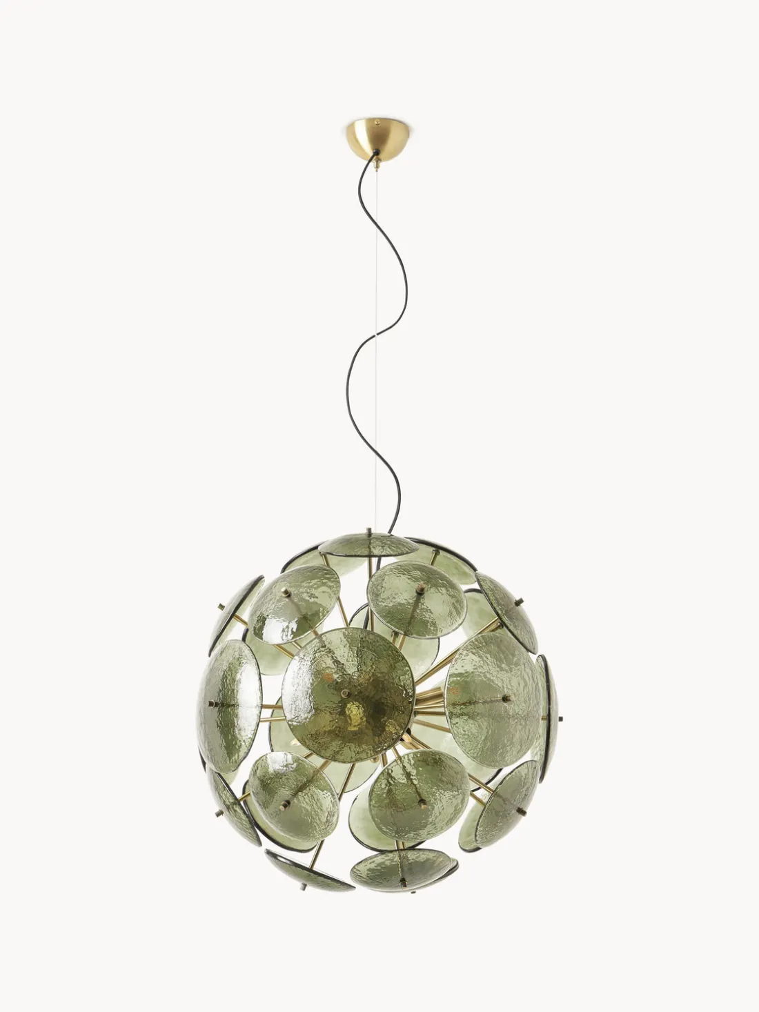 Lámpara de techo de vidrio Mireille