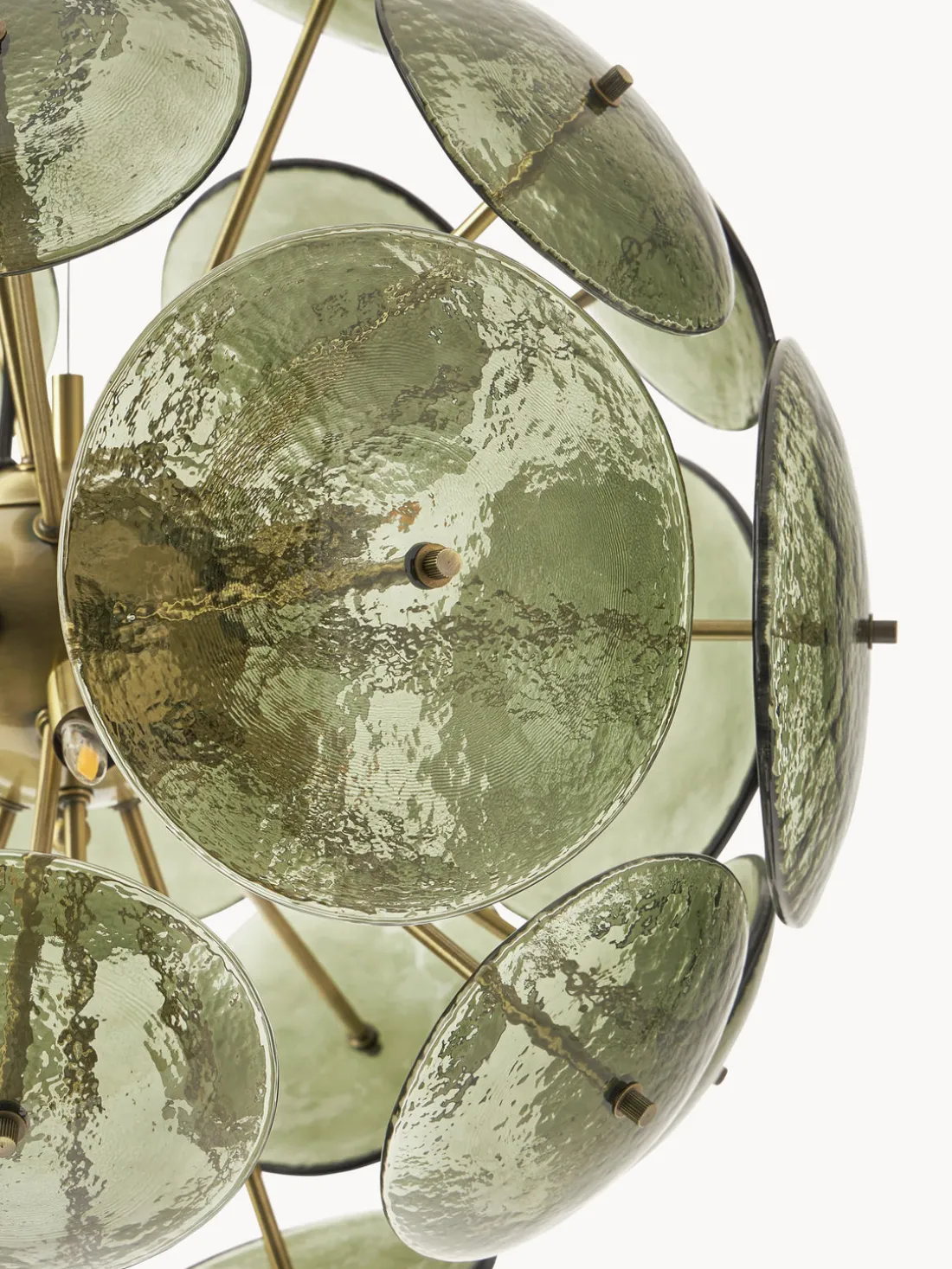 Lámpara de techo de vidrio Mireille