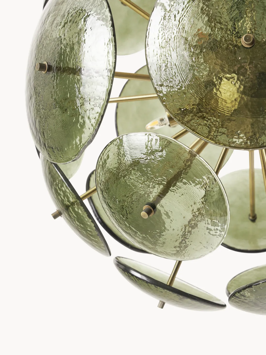 Lámpara de techo de vidrio Mireille