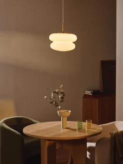 Lámpara de techo de vidrio opalino Baya