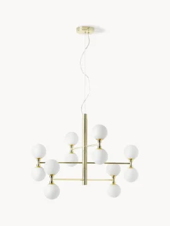 Lámpara de techo grande de vidrio opalino Grover