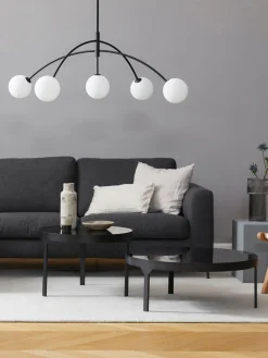 Lámpara de techo grande de vidrio opalino Heaven