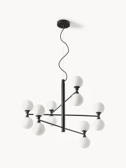 Lámpara de techo grande de vidrio opalino Grover