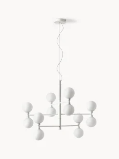 Lámpara de techo grande de vidrio opalino Grover