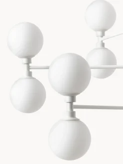 Lámpara de techo grande de vidrio opalino Grover