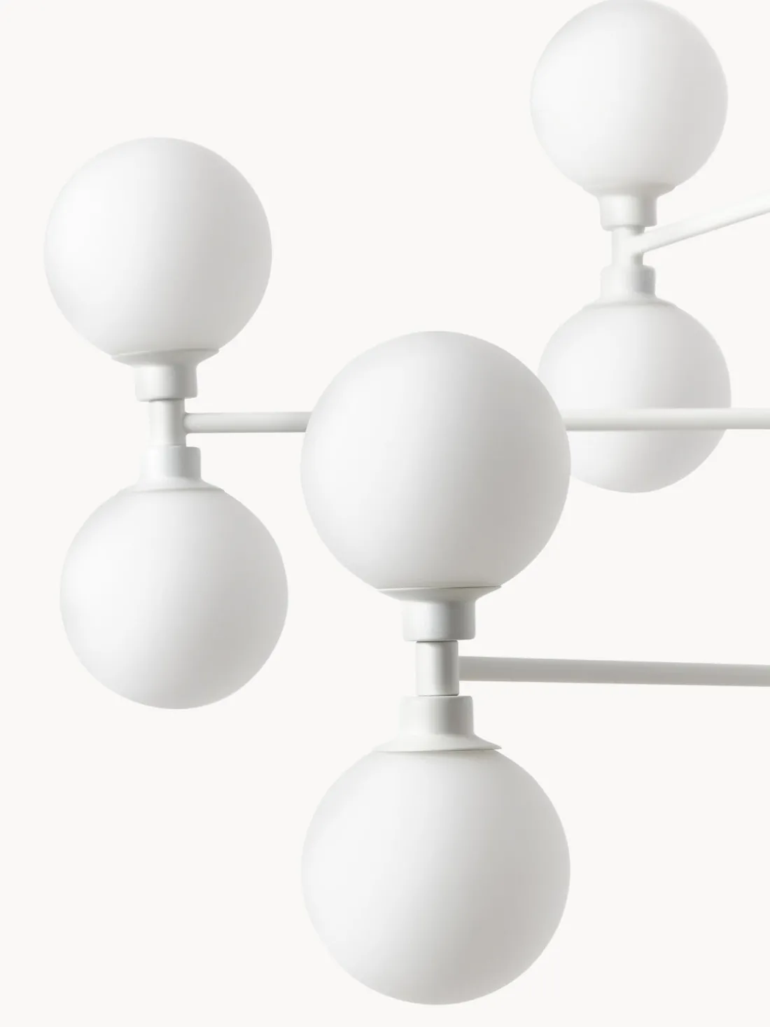 Lámpara de techo grande de vidrio opalino Grover