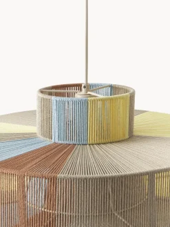 Lámpara de techo grande de lino Lace