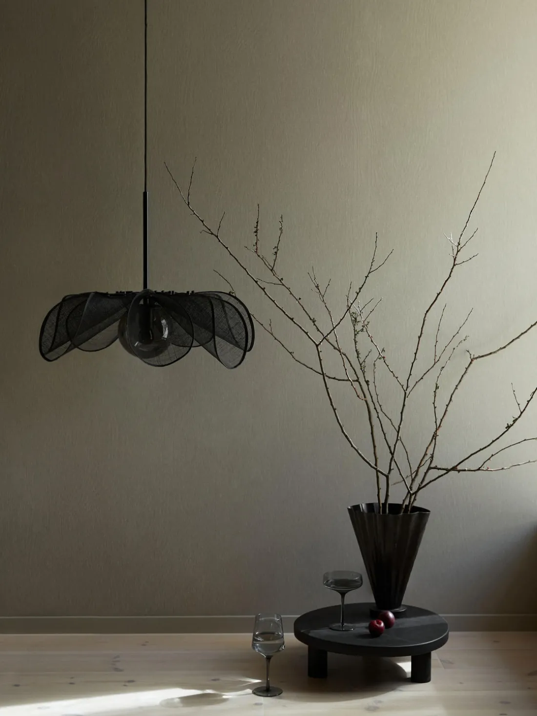 Lámpara de techo grande de fibras de plátano Styrka, tamaños diferentes