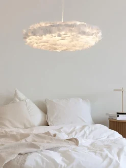 Lámpara de techo grande de plumas Eos Esther, tamaños diferentes