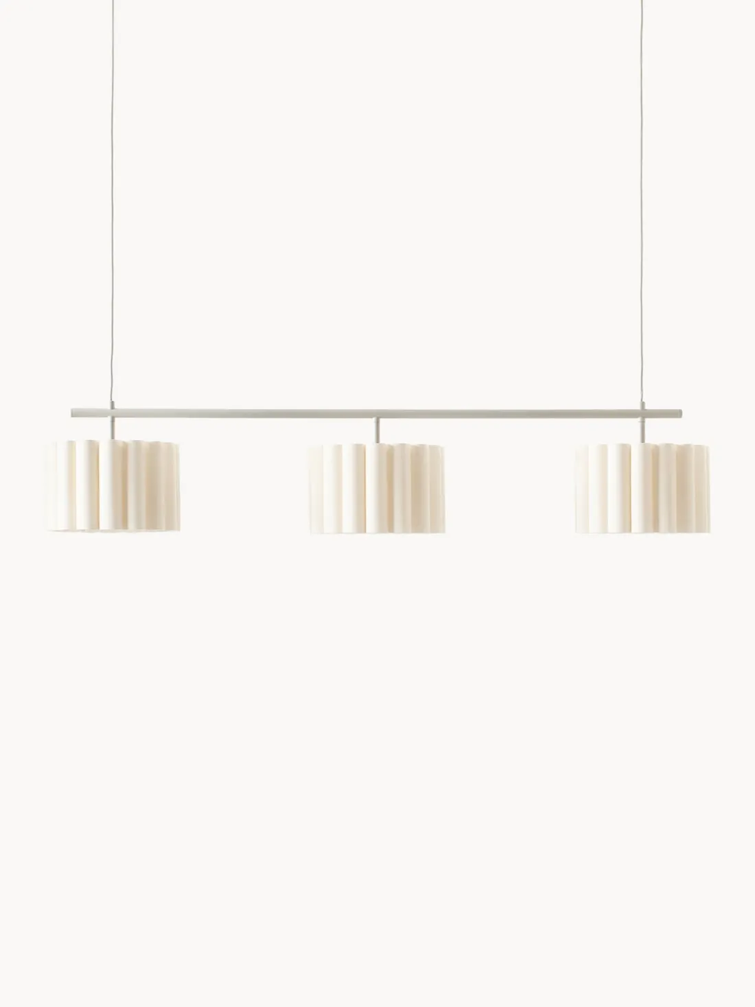 Lámpara de techo grande de lino Lucina