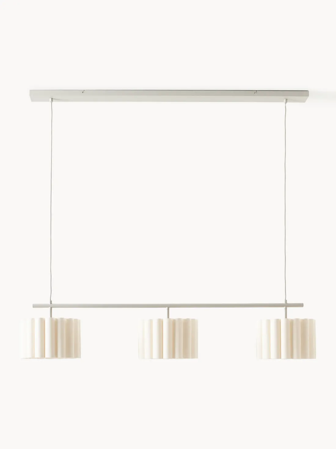 Lámpara de techo grande de lino Lucina