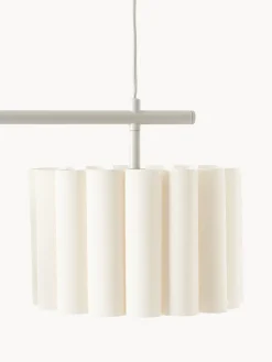 Lámpara de techo grande de lino Lucina